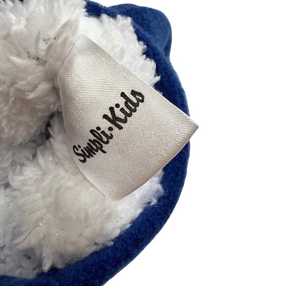SimpliKids Fleece Sherpa Lined Train Kids Winter Hat & Mittens Set 5-7 Years New - Picture 6 of 9
